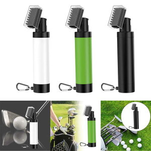 ゴルフクラブクリーナーブラシ ウォーターディスペンサー付きゴルフクラブブラシ ゴルフグルーブクリーニングツール ゴルフクラブ練習用 アウトドアスポーツ