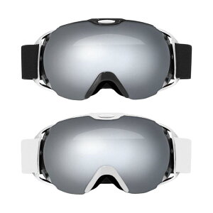 スキーゴーグル スキーゴーグル 曇り止め ウィンタースポーツ スノーゴーグル メガネ 調節可能なストラップ付き バイク オートバイ サイクリング用