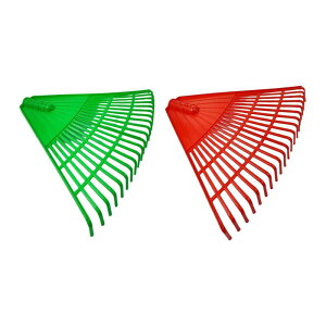 ガーデンリーフレーキヘッドPP多機能春の低木草軽量アクセサリーヤードリーフリムーバー21歯付き