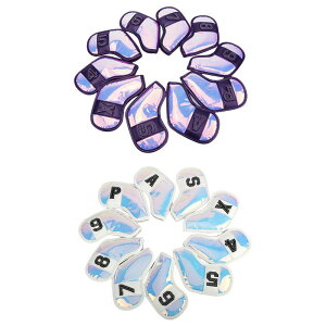 ゴルフアイアンヘッドカバー 10枚 ゴルフアクセサリー クラシックパタークラブ保護カバー ゴルファー旅行ゴルフトレーニングアウトドアスポーツ用