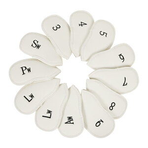 12 個ゴルフアイアンヘッドカバー耐摩耗性保護スリーブゴルフアクセサリー