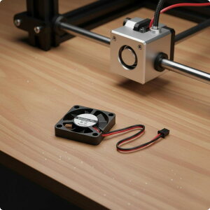 3D�v�����^�[��p�t�@�� �M�[ ���M 24V �������� �A���ғ� ����i�� 30×30×10mm �R���p�N�g�݌v �P�[�u��90mm �����p�r DIY����ɓK�p