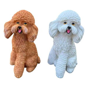 犬の彫像 庭のアート装飾 コレクター向け ホームデコレーション 動物彫刻 芝生飾り キャビネット オフィス 卓上 芝生 バルコニー用
