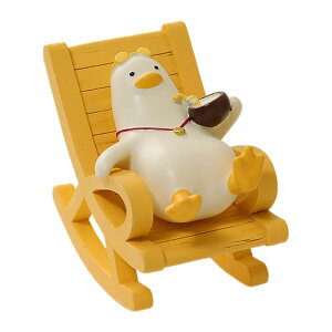 動物像の彫刻かわいい漫画クリエイティブな装飾デスクトップ飾りロッキングチェア飾りホームフェスティバルレストラン