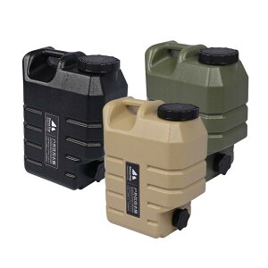 蛇口付き貯水バケツ ウォーターキャニスター 家庭外活動用貯水タンク