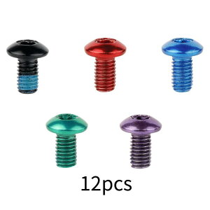 12個バイクディスクブレーキローターボルト自転車ディスクブレーキサイクルローターネジ頑丈なライディング軽量インストールT25ネジ