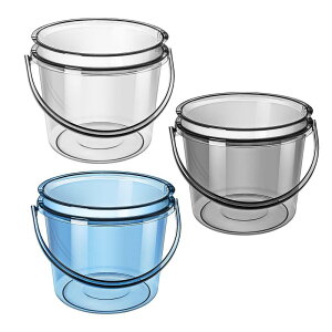 蓋付き水バケツ水貯蔵バケツ透明入浴家庭用バケツ水バケツキッチン寮洗車釣りビーチ