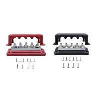 【9月限定 要エントリー 抽選で最大100%ポイントバック】バスバー配電ブロック 300V 600A 防塵 5ポスト …