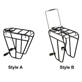 自転車フロントキャリアラック カーゴパニエホルダー 取り付け簡単 自転車フロントラック 荷物棚 サイクリング マウンテンバイク用