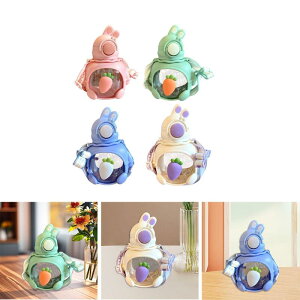 子供用バニーウォーターボトル ドリンクボトル 690ml かわいいスポーツケトル 大きなベリーストローカップ 子供用 ハイキング 外出 サイクリング 旅行