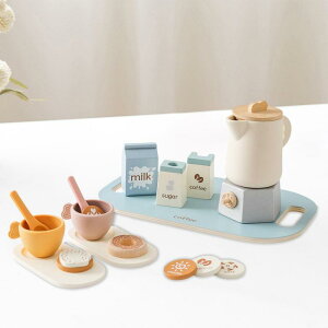 小さな女の子のための木製ティーセット.子供用ティーパーティー用食品プレイセット.女の子向け