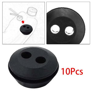 10 個燃料ガスタンクグロメット.燃料タンクグロメット.ガーデンツール二重穴ゴム燃料ガスライングロメット.カッター草アクセサリーパーツ用