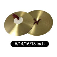 2ピース/個クラッシュシンバル伝統的なパーカッションハンドシンバル合金楽器舞台ショープロフェッショナ…