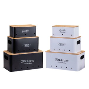 3 ピースポテトオニオン収納ボックスキッチン収納キャニスターセット丈夫な野菜収納オーガナイザーキッチンホーム装飾用