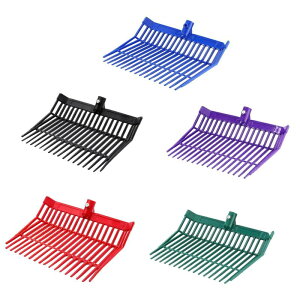 フォークヘッド ピッチフォークヘッドパーツ 園芸機器 馬糞レーキ 18角度付き歯 農作業用 草 干し草 清掃用