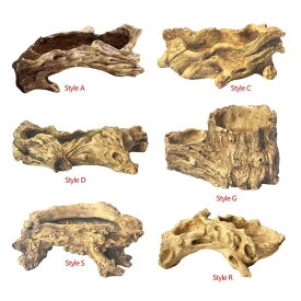 人工流木プランター流木スタイルフラワーポットプレミアム.模造木製容器樹脂木の切り株プランター屋内用