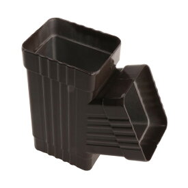 縦樋 Y コネクタ 頑丈 簡単に設置可能 スクエア縦樋ダイバーター 8x10cm コーヒー