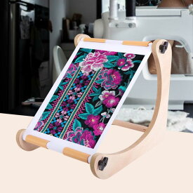刺繍テーブルスタンド クロスステッチフープスタンド 木製 多用途 頑丈 ホルダーラック