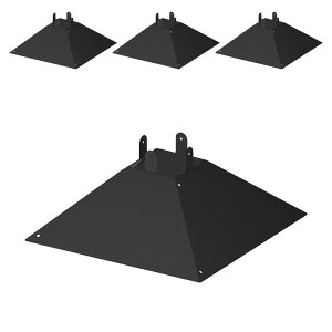 4x4インチ木製ポール用鳥用餌箱金属リスバッフル4個