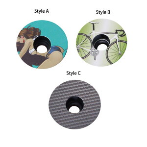 自転車ヘッドセットトップキャップ.フロントフォークアッパーチューブカバー.1 1/8インチの丈夫なステムカバー.ロードバイク用トップカバー.乗馬.固定ギアハードウェアパーツ