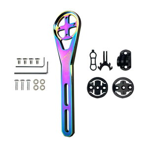 アウトフロント バイク コンピューター マウント スピードメーター マウント 自転車ステム ハンドルバー マウント カラフル