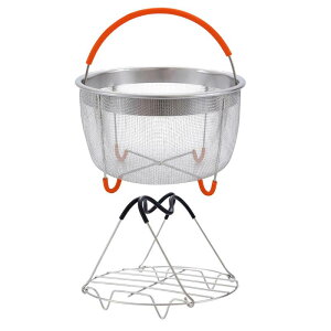 蒸し器バスケット 蒸し器インサート 丈夫で耐摩耗性のあるステンレススチール 多目的家庭用 卵 デザート ジャガイモ