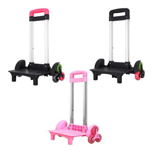 トロリーカート 車輪付きカート.6輪コンパクト階段登りカート 折りたたみ式ハンドカート 荷物カート スクールバッグボックス.オフィス.子供用