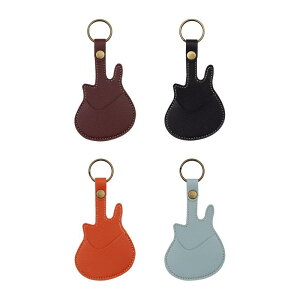 ギターピックカバー.ピックケースバッグ.キーリングピックホルダー付きポータブル収納ポーチ.ギターピックホルダーケースバッグ.大人の友人へのギフト用