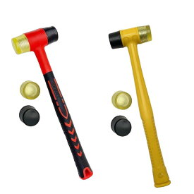 【9月限定 要エントリー 抽選で最大100%ポイントバック】ゴムマレットハンマーツールダブルヘッド工業用ハンマー両面ハンマーフローリング設置用家庭用宝石商