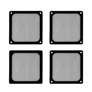 コンピューターファンフィルタークーラー.PVCコンピューターメッシュ.黒色フレーム防塵防塵フィルターカバーグリル.ケースカバーPCファン防塵フィルター