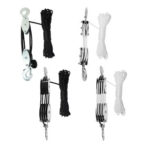 ロープホイストロープホイストプロフェッショナルメタルホイールベアリング構造頑丈な労働貯蓄ポータブルヘビーデューティブロックとタックル