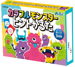 アーテック(artec) カラフルモンスターヒントかるた 9528 カルタ 幼児 絵合わせ めくりかるた ヒントかるた 3通りの遊び方ができる 知育