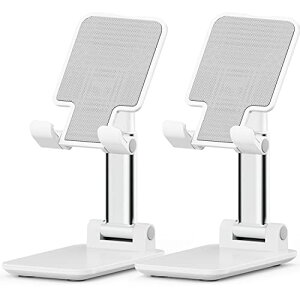 [ 2�Z�b�g] ZEEKK �X�}�z�X�^���h ��� �X�^���h �z���_�[ ���x�����\ �X�}�z �X�^���h ���肽���� ����~�� �g�� �X�^���h For iPhone/Kindle/Nintendo Switch�Ȃ�(�z���C�g)