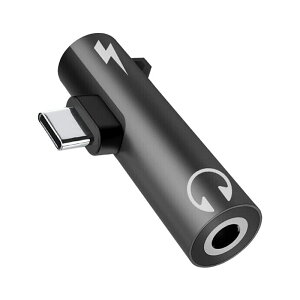 Type-C to 3.5mm Cz ϊA_v^[ 2in1 CzWbNA_v^[ yȂ[dł y/ʘb ʒ߉\ iPad Pro/Galaxy/XperiaȂType-C|[g̃foCXɑΉ