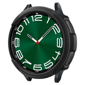 Spigen Galaxy Watch 6 Classic 47mm ケース 落下 衝撃 吸収 簡易着脱 シンプル スリム 軽量 すり傷 防止 保護カバー リキッド・エアー ACS06394 (マット・ブラック)