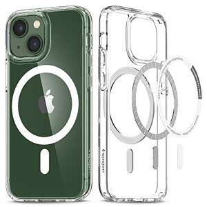 Spigen iPhone13MiniP[X MagSafe }Olbg ϏՌ ČRMILKi擾 2d\ 菝h~ }OZ[t KpJo[ CX[dΉ EgEnCubh }O ACS03322 (zCg)