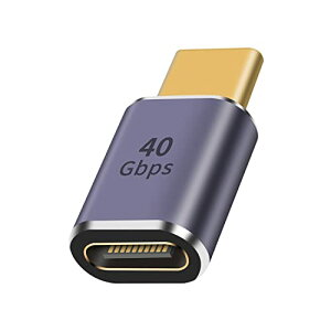 Duttek USB-C 延長アダプタ, USB Type C 延長アダプタ, 40Gbps USB Type C 延長コネクタ8k@60HZと100W 5Aの急速充電をサポート、Thunderbolt 3/4とUSB Type Cインターフェースデバイスと互換性がある。
