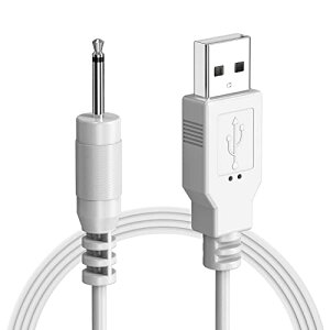 ハンディマッサージャー 充電ケーブル 交換用 1.2m アタッチメント 2.5mm USBコード wuernine