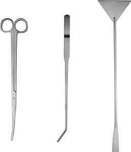 水槽 トリミング 3本セット カーブピンセット カーブハサミ サンドフラッター 水草 トリミング ステンレススチール製 水槽のお手入れ 多機能水族館ツールキット 水槽植栽 給餌 実用 高効率