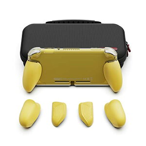 Skull & Co.Nintendo SWITCH Lite�pGripCase Lite�J�o�[�Z�b�g:�O���b�v�J�o�[+�L�������O�P�[�X ��e�� �h���ϏՌ� �g�ѕ֗� �l�ԍH�w �e�T�C�Y�̎�ɑΉ� ����₷�� �O���b�v�J�o�[�u�Z�b�g�[�C�G��