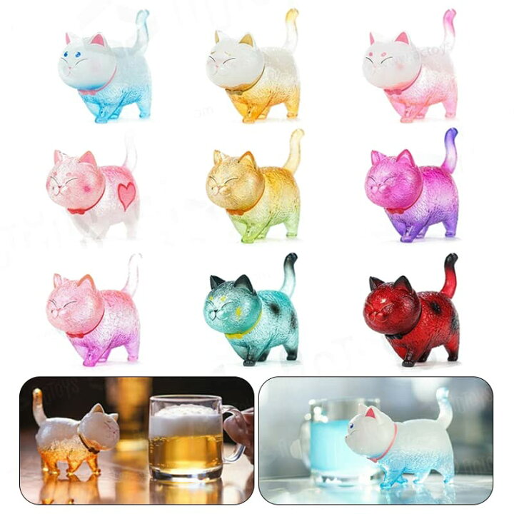 楽天市場】【AAGWW】 働物フィギュア 猫 フィギュア 子猫玩具セット 