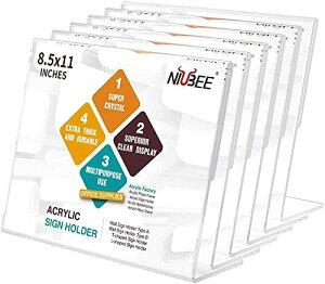 NIUBEE �T�C���z���_�[ �y6�Z�b�g�zA4���@L�^���@�T�C���X�^���h�@POP�X�^���h�@�A�N���� �X�^���h�@�|�b�v�X�^���h�@a4 �J�[�h���� ���� �ē� �L�� ���@�ʐ^���ā@�L����ʂɓK�p�|�X�^�[