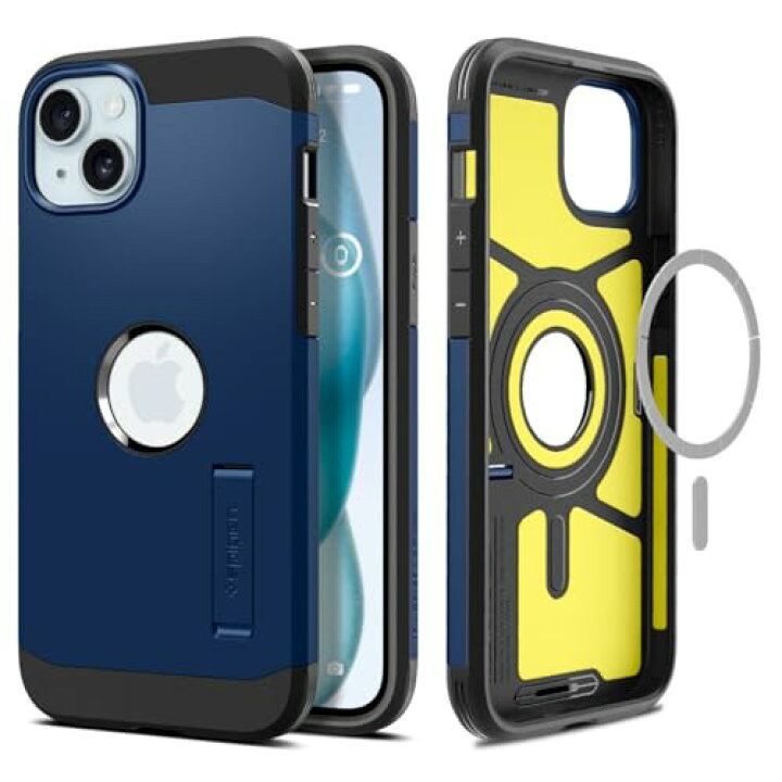 楽天市場】Spigen iPhone 15 ケース MagSafe 耐衝撃 スタンド付き 米軍  