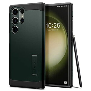 Spigen Galaxy S23 Ultra �P�[�X �ϏՌ� [ SC-52D | SCG20 ] �X�^���h�t�� �ČRMIL�K�i�擾 �ϏՌ� �O�w�\�� �X�}�z�X�^���h �J�����ی� ���h�~ �Ռ� �z�� Qi�[�d ���C�����X�[�d �^�t�E�A�[�}�[ ACS05625 (�A