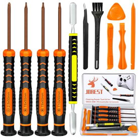【JOREST】PS5 PS4 PS3 Xbox One/360用清掃 修理工具セット、25点 セット 分解キット、xbox プレイステーション5 4 3本体とコントローラー用 t6 t8 t10 トルクスドライバーとプラスドライバー