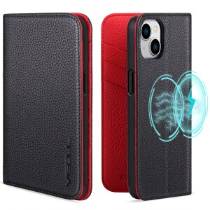 VISOUL iphone15 ケース 手帳型 本革 MagSafe対応 スマホケース レザーケース 手帳型ケース アイフォン15 ケース カード収納 携帯ケース 全面保護 マグネット 柔軟なTPU素材 マグネット式 スタンド機