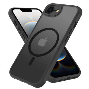 PinLiSheng iPhone 16e P[X  }bg MagSafeΉ ČRMILKi ϏՌ ΂݂Ȃ Xgbvz[t }OZ[tΉ CAX[dΉ(ubN, iPhone 16e)