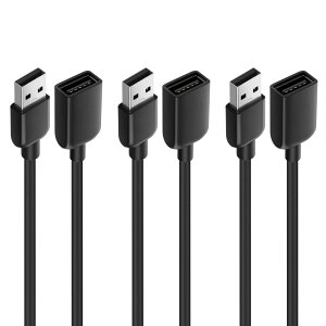 Cable Matters USB �����P�[�u�� USB 2.0 �����P�[�u�� 0.9m 3�F�Z�b�g USB�����P�[�u�� Type A �I�X ���X ���s�[�^�[�P�[�u�� �����R�[�h ������ USB ���� �u���b�N