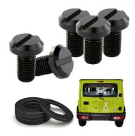 ジムニー バックドアボルト M10 P1.25 ジムニー専用設計 化粧ボルト ワッシャー付き jb64 ブラック 5個入り