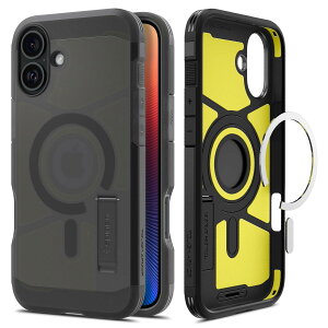 Spigen iPhone 16 P[X MagSafeΉ ϏՌ }bg 2d\ ČRMILKi ^tEA[}[iAIjE}OtBbg ACS08515 (tXgEubN)